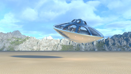 3D rendering of the U.F.O.