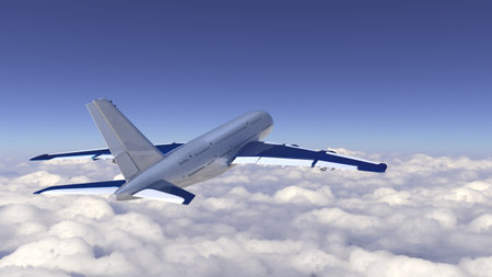 3D rendering of an airplane