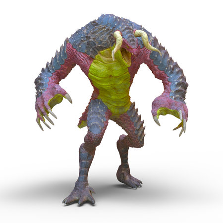 3D rendering of a undead monsterの写真素材