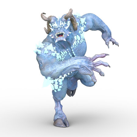 3D rendering of a undead monsterの写真素材