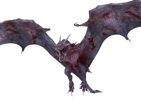3D rendering of a pterosaurの写真素材
