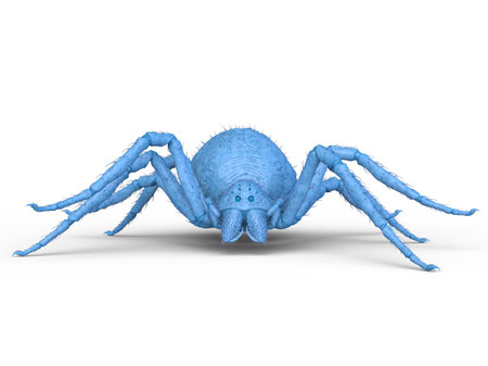 3D rendering of a spiderの写真素材