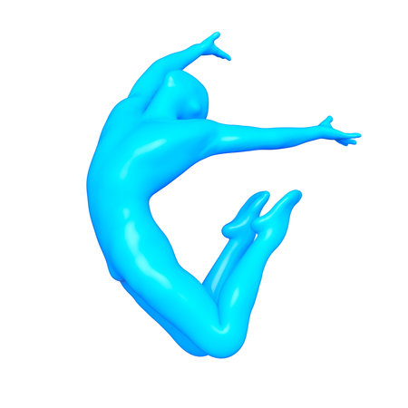 3D rendering of a man posing