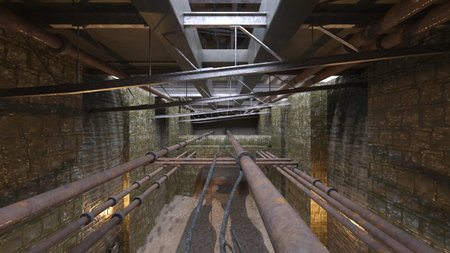 3D rendering of the aisle