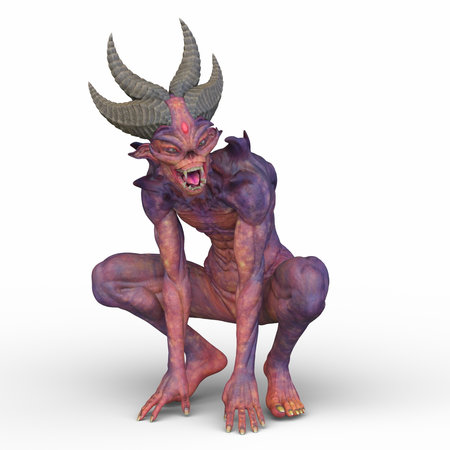 3D rendering of a monsterの写真素材