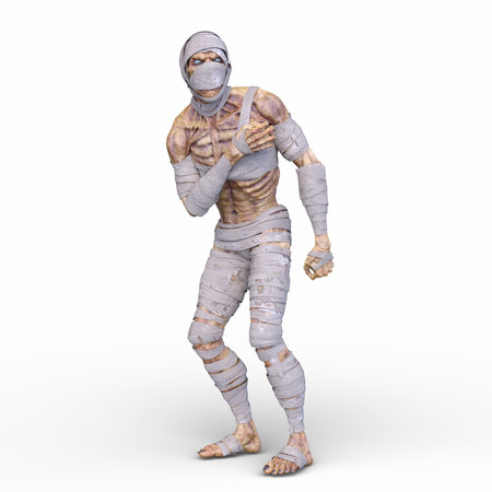 3D rendering of a mummyの写真素材