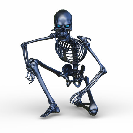 3D rendering of a skeleton