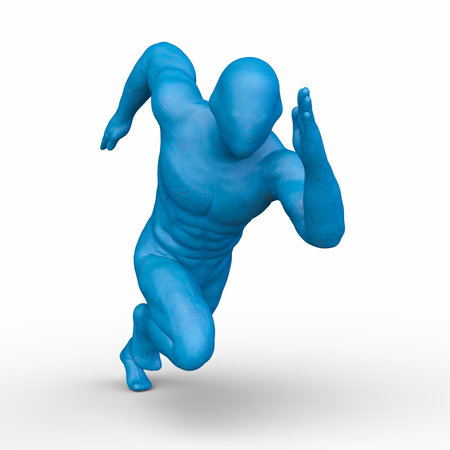 3D rendering of a man posingの写真素材