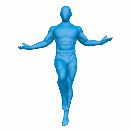 3D rendering of a man posing