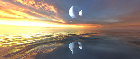 3D rendering of the horizon