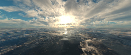 3D rendering of the horizon