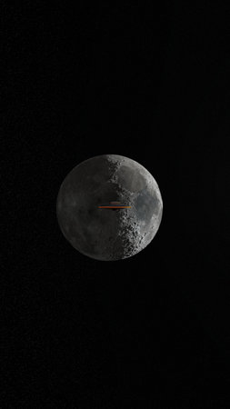 3DCG images of the moon