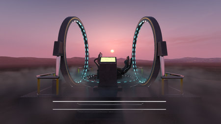 3DCG images of the giant laser device