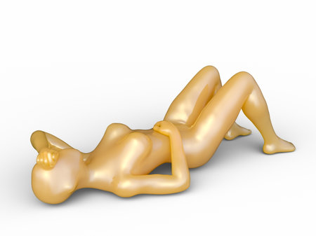 3DCG images of a woman posingの写真素材