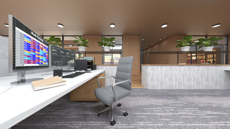 3DCG images of the office space