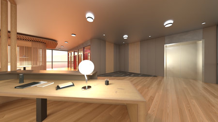 3DCG images of the office spaceの写真素材