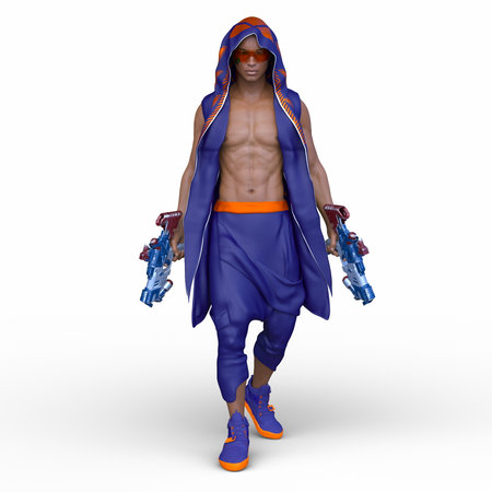 3DCG images of a warriorの写真素材