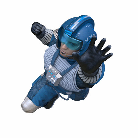 3DCG images of a cyber manの写真素材