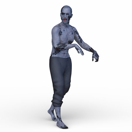3DCG images of a male zombieの写真素材