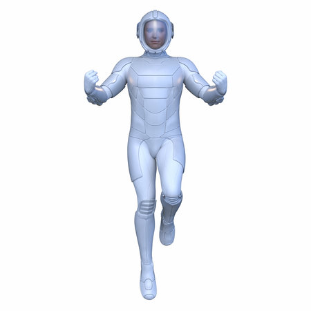 3DCG images of a cyber manの写真素材