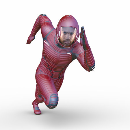 3DCG images of a cyber manの写真素材
