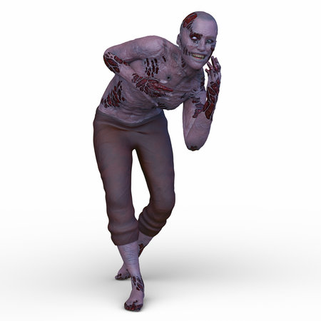 3DCG images of a male zombieの写真素材