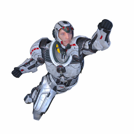 3DCG images of a cyber manの写真素材