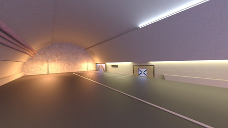 3DCG images of the entrance lobbyの写真素材