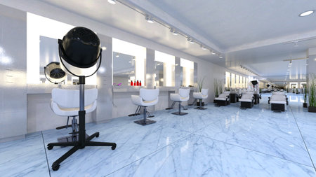 3DCG images of the beauty parlorの写真素材