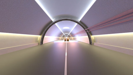 3DCG images of the entrance lobbyの写真素材