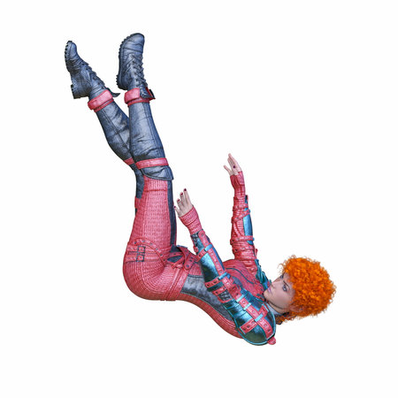 3DCG images of a cyber womanの写真素材