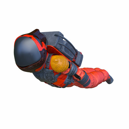 3DCG images of a male astronautの写真素材