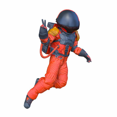 3DCG images of a male astronautの写真素材