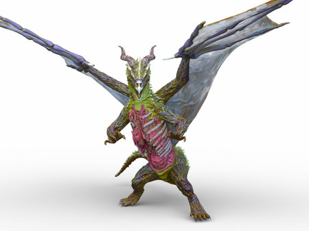 3DCG images of a pterosaurの写真素材
