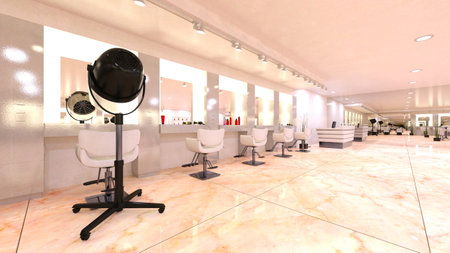 3DCG images of the beauty parlorの写真素材