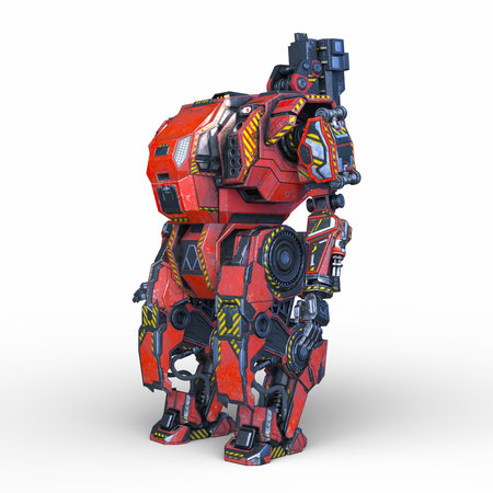 3DCG images of a battle robotの写真素材