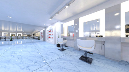 3DCG images of the beauty parlorの写真素材