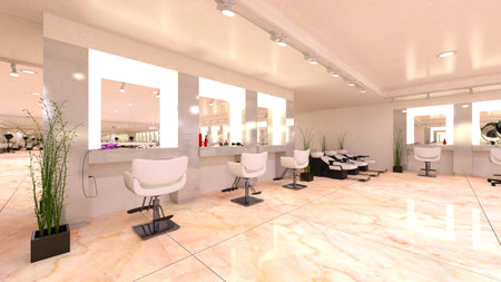 3DCG images of the beauty parlorの写真素材