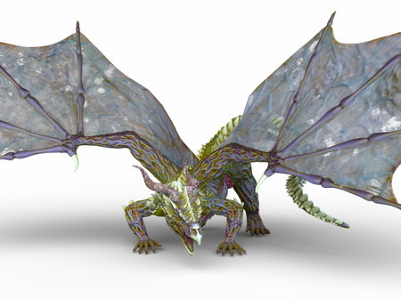 3DCG images of a pterosaurの写真素材
