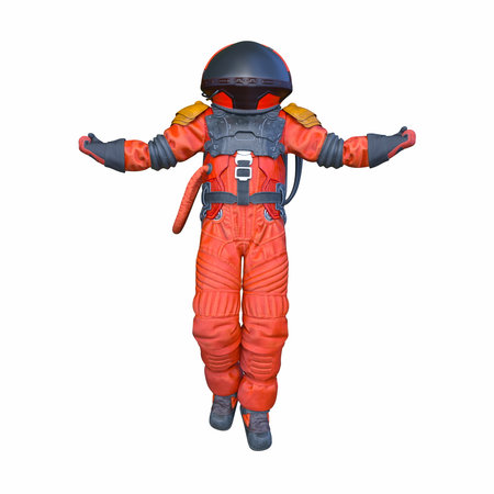 3DCG images of a male astronautの写真素材