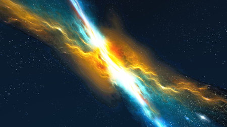 3DCG images of the outer spaceの写真素材