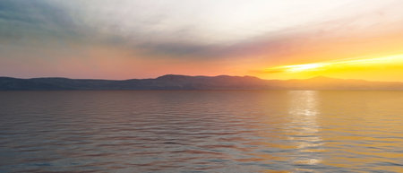 3DCG images of the horizonの写真素材