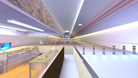 3DCG images of the entrance lobbyの写真素材