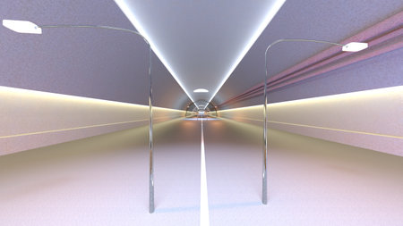 3DCG images of the entrance lobbyの写真素材