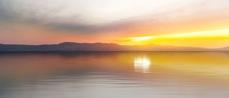 3DCG images of the horizonの写真素材