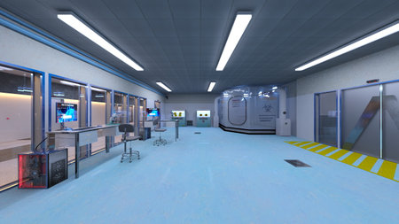 3DCG images of the spacecraft passageの写真素材