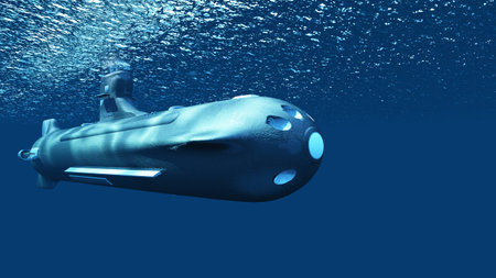 3DCG images of the submarineの写真素材