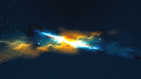 3DCG images of the outer spaceの写真素材