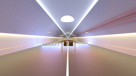 3DCG images of the entrance lobbyの写真素材