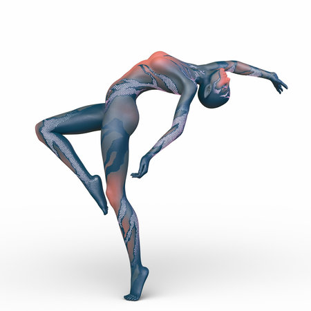 3DCG images of a female alienの写真素材